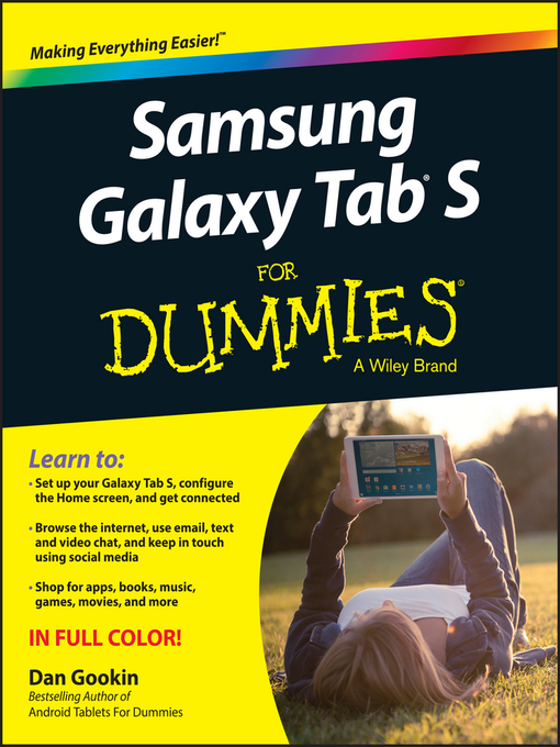 Title details for Samsung Galaxy Tab S For Dummies by Dan Gookin - Available